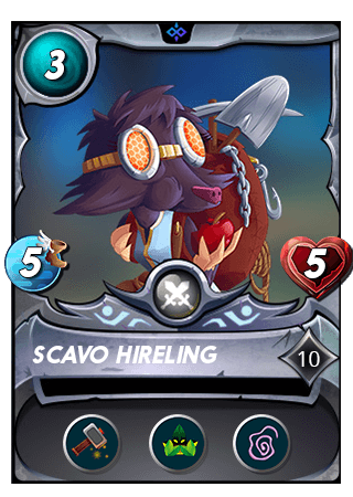 The Scavo Hireling card