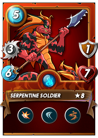 The Serpentine Soldier card