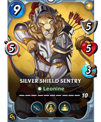 The Silver Shield Sentry card