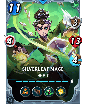The Silverleaf Mage card