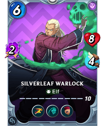The Silverleaf Warlock card