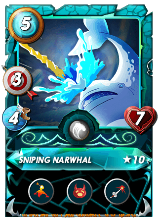 The Sniping Narwhal card