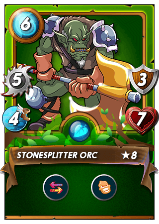 The Stonesplitter Orc card