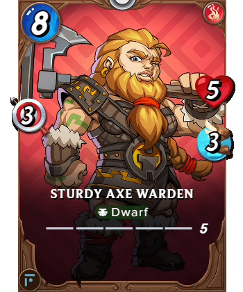 The Sturdy Axe Warden card