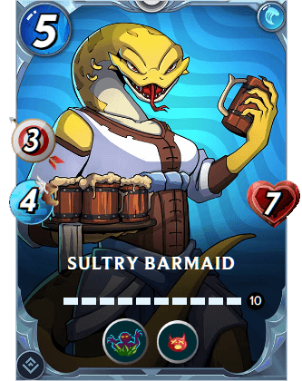 The Sultry Barmaid card