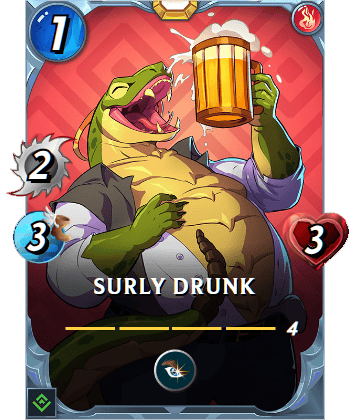 The Surly Drunk card
