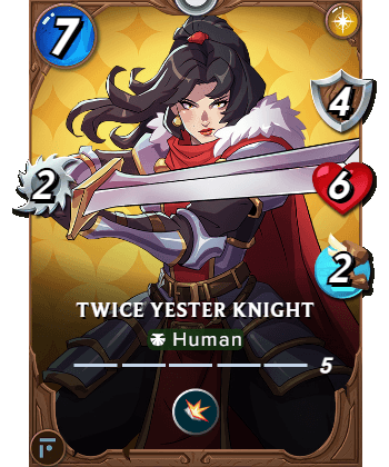 The Twice Yester Knight card