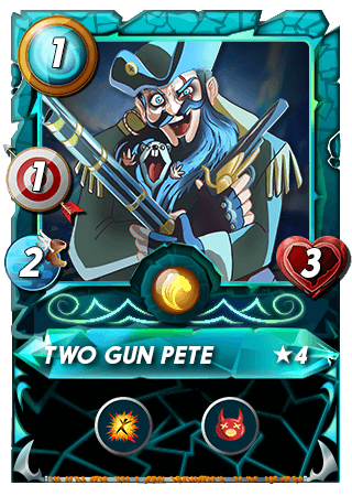 The Two Gun Pete card