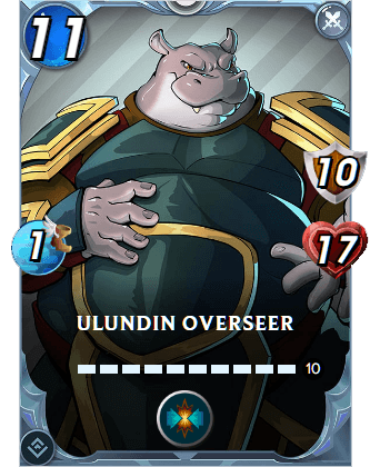The Ulundin Overseer card