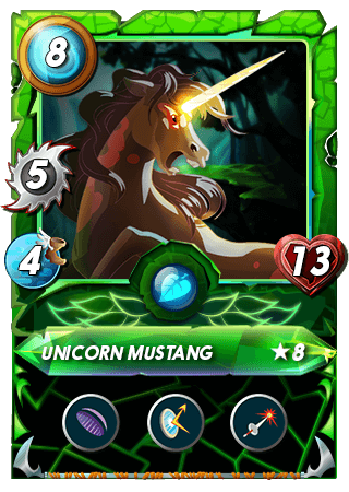 The Unicorn Mustang card