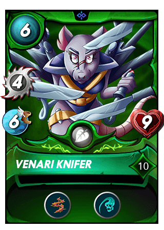The Venari Knifer card