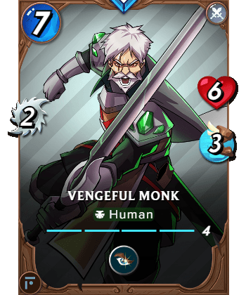 The Vengeful Monk card