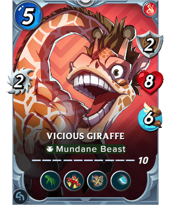 The Vicious Giraffe card