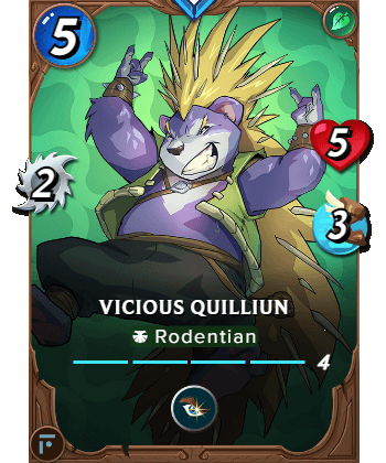 The Vicious Quilliun card
