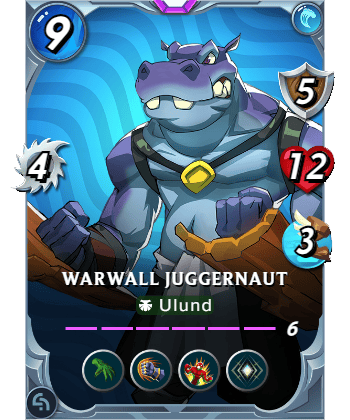 The Warwall Juggernaut card