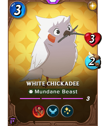 The White Chickadee card
