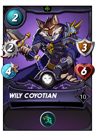 The Wily Coyotian card