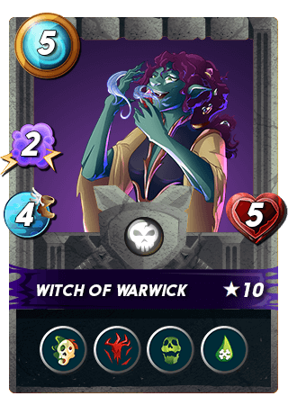 The Witch of Warwick card