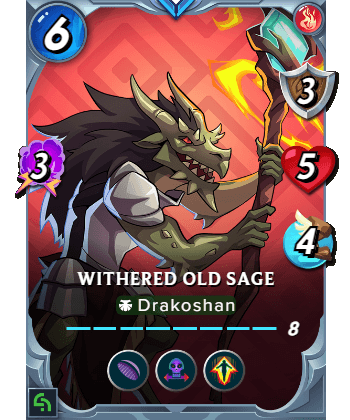 The Withered Old Sage card