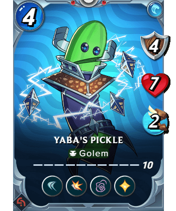 The Yaba's Pickle card