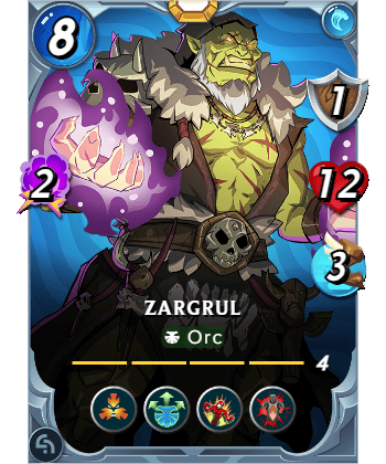 The Zargrul card
