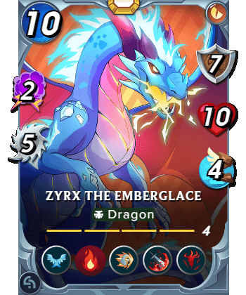 The Zyrx the Emberglace card